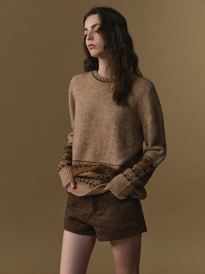 cllomagy-camel-brown-jacquard-stripe-sweater-03
