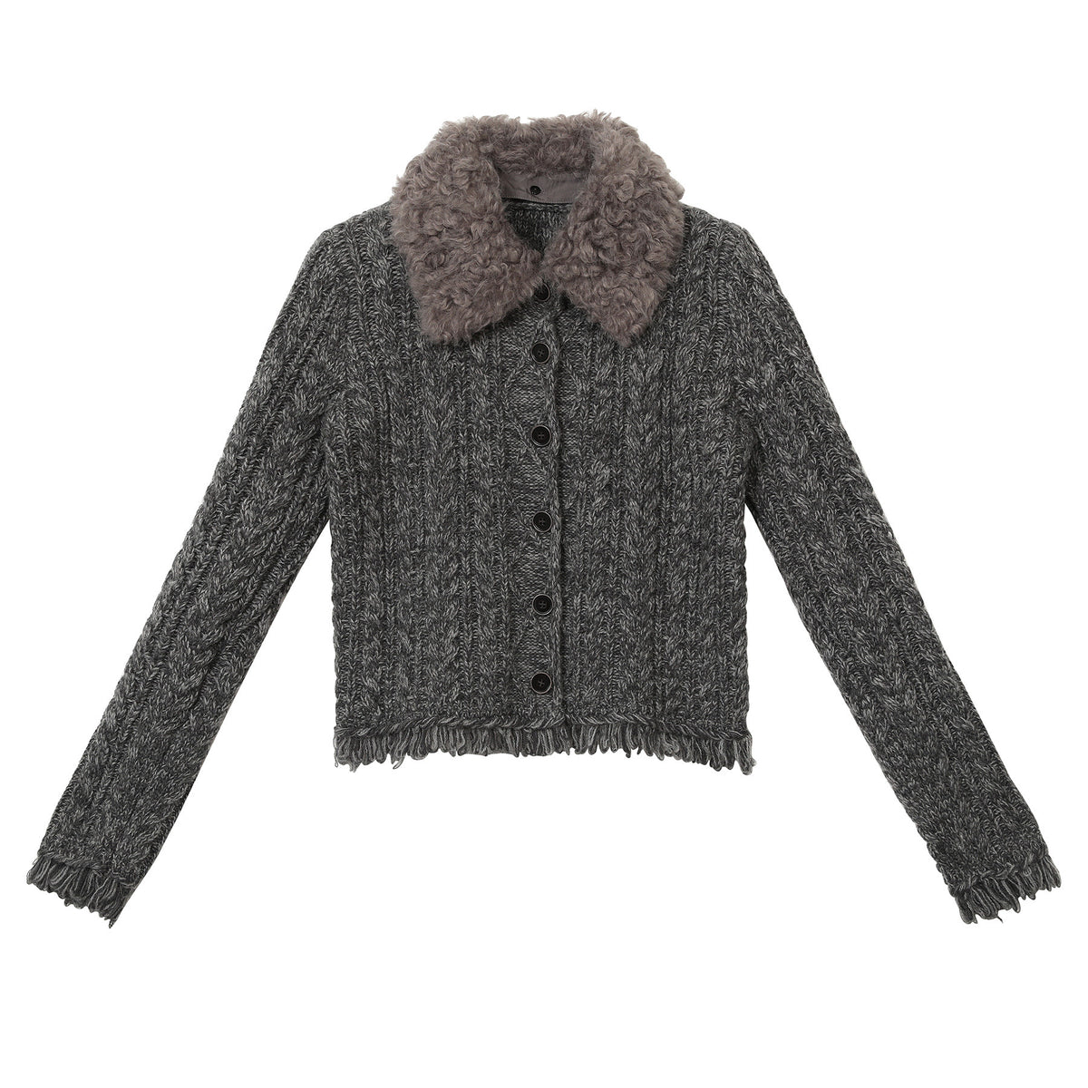 cllomagy-gray-textured-collar-knit-cardigan-01