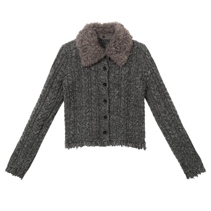 cllomagy-gray-textured-collar-knit-cardigan-01