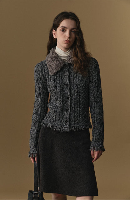 cllomagy-gray-textured-collar-knit-cardigan-02