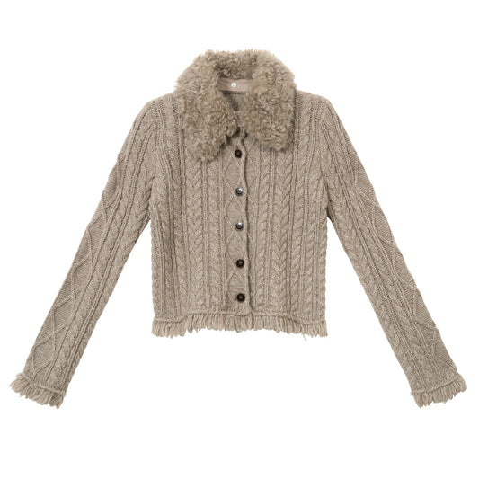 cllomagy-khaki-textured-collar-knit-cardigan-01